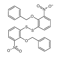 Bis(2-benzyloxy-3-nitrophenyl)disulfide structure