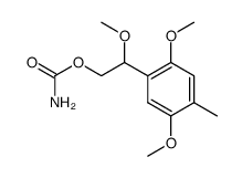 2-(2,5-dimethoxy-4-methylphenyl)-2-methoxyethyl carbamate结构式