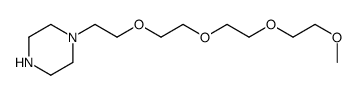 1-[2-[2-[2-(2-methoxyethoxy)ethoxy]ethoxy]ethyl]piperazine Structure