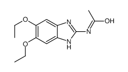 N-(5,6-diethoxy-1H-benzimidazol-2-yl)acetamide结构式