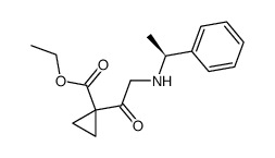 ethyl 1-{N-[(S)-1-phenylethyl]aminoacetyl}cyclopropanecarboxylate Structure