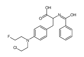 N-Benzoyl-4-[(2-chloroethyl)(2-fluoroethyl)amino]phenylalanine Structure