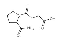 4-(2-carbamoylpyrrolidin-1-yl)-4-oxobutanoic acid Structure