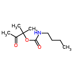 2-Methyl-3-oxo-2-butanyl butylcarbamate结构式