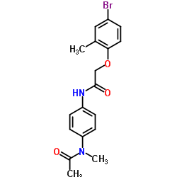 N-(4-{[(4-Bromo-2-methylphenoxy)acetyl]amino}phenyl)-N-methylacetamide结构式