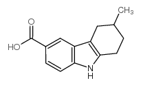 6-methyl-6,7,8,9-tetrahydro-5h-carbazole-3-carboxylic acid结构式