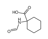 N-Formyl-1-aminocyclohexanecarboxylic acid结构式