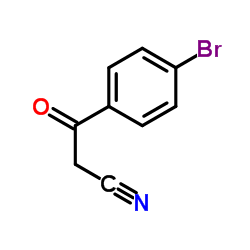 (4-溴苯甲酰)乙腈结构式