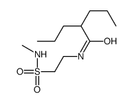 N-[2-(methylsulfamoyl)ethyl]-2-propylpentanamide结构式
