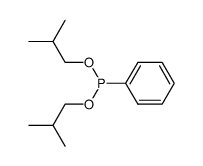 phenyl-phosphonous acid diisobutyl ester结构式