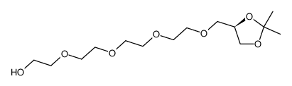 2-(2-{2-[2-((R)-2,2-Dimethyl-[1,3]dioxolan-4-ylmethoxy)-ethoxy]-ethoxy}-ethoxy)-ethanol结构式