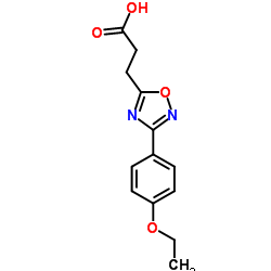 3-[3-(4-Ethoxyphenyl)-1,2,4-oxadiazol-5-yl]propanoic acid structure