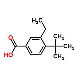 Benzoic acid, 4-(1,1-dimethylethyl)-3-ethyl- (9CI) Structure
