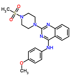 N-(4-methoxyphenyl)-2-(4-(methylsulfonyl)piperazin-1-yl)quinazolin-4-amine Structure