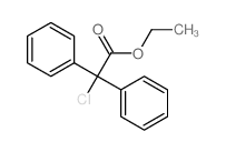 Benzeneacetic acid, a-chloro-a-phenyl-, ethyl ester structure