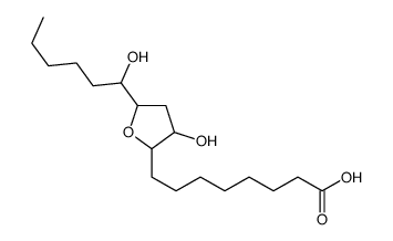 8-[3-hydroxy-5-(1-hydroxyhexyl)oxolan-2-yl]octanoic acid Structure