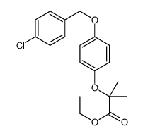 ethyl 2-[4-[(4-chlorophenyl)methoxy]phenoxy]-2-methylpropanoate Structure