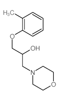 1-(2-methylphenoxy)-3-morpholin-4-yl-propan-2-ol结构式