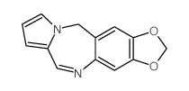 11H-[1,3]dioxolo[4',5':4,5]benzo[1,2-e]pyrrolo[1,2-a][1,4]diazepine结构式