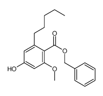 benzyl 4-hydroxy-2-methoxy-6-pentylbenzoate结构式