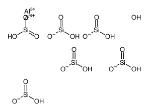 aluminum,hydroxy-oxido-oxosilane,zirconium(4+) Structure