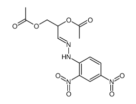 2,3-di-O-acetylglyceroaldehyde-2,4-dinitrophenylhydrazone结构式