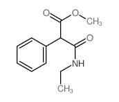 Benzeneacetic acid, a-[(ethylamino)carbonyl]-, methylester structure