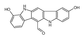 5,11-Dihydro-2,10-dihydroxyindolo[3,2-b]carbazole-6-carboxaldehyde Structure