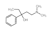 1-dimethylamino-3-phenyl-pentan-3-ol structure