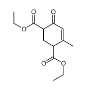 4-Methyl-6-oxo-4-cyclohexene-1,3-dicarboxylic acid diethyl ester结构式