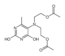 2-[2-acetyloxyethyl-(6-methyl-2,4-dioxo-1H-pyrimidin-5-yl)amino]ethyl acetate结构式
