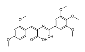 (Z)-3-(2,4-dimethoxyphenyl)-2-[(3,4,5-trimethoxybenzoyl)amino]prop-2-enoic acid结构式