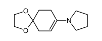 1-(1,4-dioxaspiro[4.5]dec-7-en-8-yl)pyrrolidine Structure
