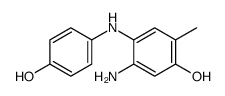 5-amino-4-(4-hydroxyanilino)-2-methylphenol结构式