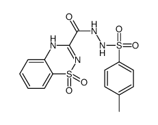 N'-(4-methylphenyl)sulfonyl-1,1-dioxo-4H-1λ6,2,4-benzothiadiazine-3-carbohydrazide结构式