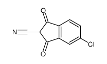 5-chloro-1,3-dioxoindene-2-carbonitrile结构式