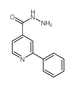 4-Pyridinecarboxylicacid, 2-phenyl-, hydrazide结构式