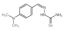 N'-[(Z)-[4-(dimethylamino)phenyl]methylideneamino]-1-λ1-selanylmethanimidamide结构式