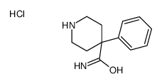 4-phenylpiperidine-4-carboxamide monohydrochloride Structure