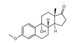 9α-Hydroxy-3-methoxy-1,3,5(10)-oestratrien-17-on结构式