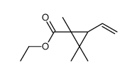 ethyl 3-ethenyl-1,2,2-trimethylcyclopropane-1-carboxylate Structure