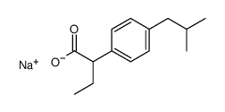 2-(4-异丁基苯基)丁酸钠结构式