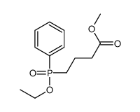 methyl 4-[ethoxy(phenyl)phosphoryl]butanoate结构式