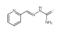 Hydrazinecarbothioamide, 2-(2-pyridinylmethylene)-, (E)- Structure