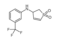 1,1-dioxo-N-[3-(trifluoromethyl)phenyl]-2,3-dihydrothiophen-3-amine结构式