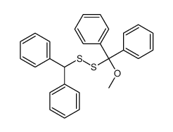 [(benzhydryldisulfanyl)-methoxy-phenylmethyl]benzene Structure