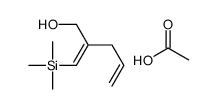 acetic acid,2-(trimethylsilylmethylidene)pent-4-en-1-ol结构式