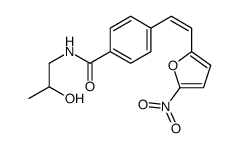 N-(2-hydroxypropyl)-4-[2-(5-nitrofuran-2-yl)ethenyl]benzamide结构式