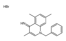 1-benzyl-3,5,7-trimethylquinolin-1-ium-4-amine,bromide Structure