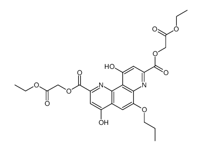 4,10-dioxo-6-propoxy-1,4,7,10-tetrahydro-[1,7]phenanthroline-2,8-dicarboxylic acid bis-ethoxycarbonylmethyl ester Structure